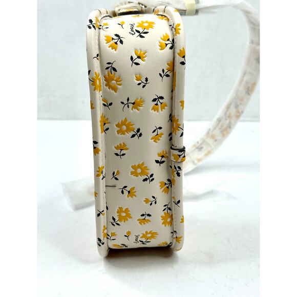 COACH Swinger 20 Floral Print Leather Bag Color is Chalk Multi NWT - Picture 7 of 11